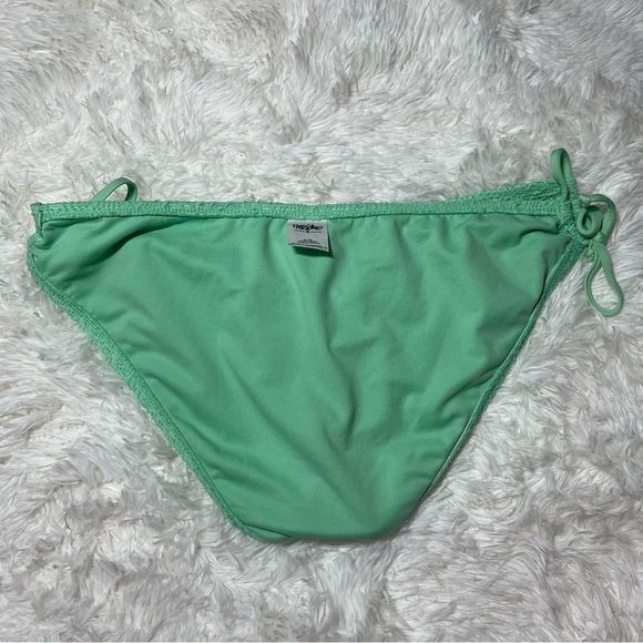 EUC Mossimo Mint Green Crochet Side Tie Bikini Bottom XL - Picture 10 of 13